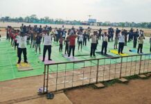 क्रीडा विभागाच्या पुढाकारातून गोंदियात आंतरराष्ट्रीय योग दिन उत्साहात