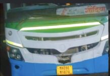 बस की साइकिल सवार को टक्कर, मौके पर मौत, डव्वा की घटना