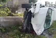 आमदार नारायण कुचे यांच्या कारचा भीषण अपघात; ३ जण गंभीर जखमी