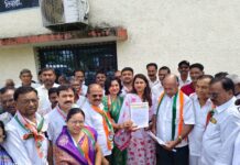 शेतकरी, शेतमजूर व बेरोजगारांच्या मागण्यांसाठी काँग्रेसचे धरणे आंदोलन