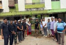 बम्लेश्वरी कॉलनीत उत्साहात वृक्षारोपण कार्यक्रम