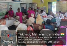 तिरखेडी येथे ज्येष्ठ नागरिकांसाठी मोफत आरोग्य तपासणी शिबिर’
