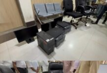 उपविभागीय अधिकाऱ्यांच्या खुर्चीसह शासकीय वाहन जप्त