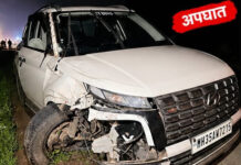 लोहारा येथे दुचाकी व चारचाकीचा अपघात;१७ वर्षीय मुलीसह चौघे गंभीर